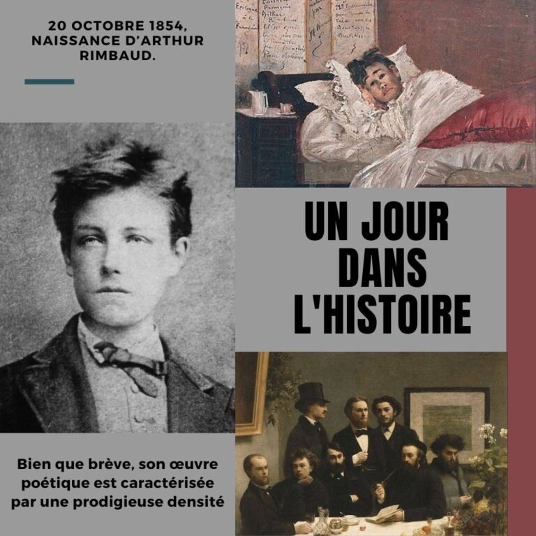 20 octobre 1854, naissance d’Arthur Rimbaud.