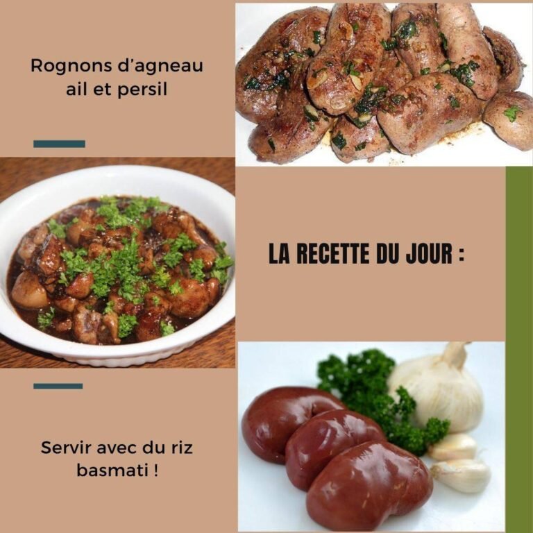 Rognons d’agneau ail et persil