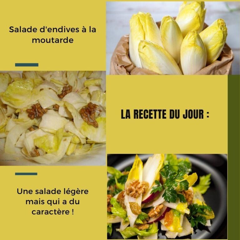 Salade d’endives à la moutarde
