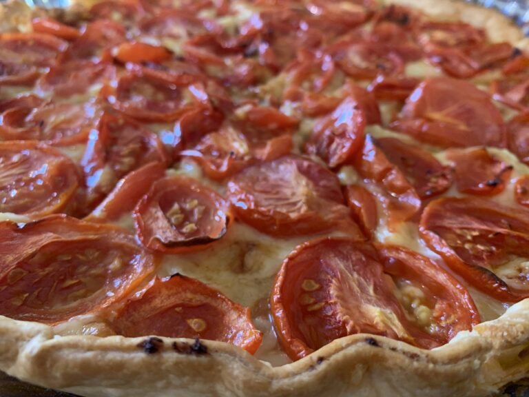 Tarte aux thon tomates et courgettes