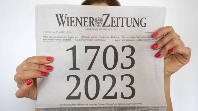 La Wiener Zeitung, journal autrichien