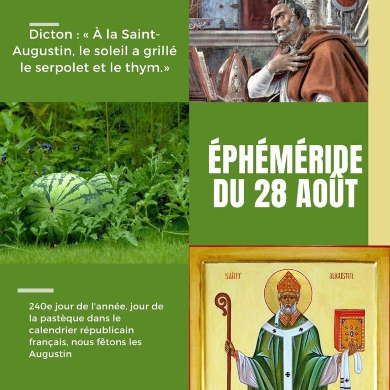 28 août, Saint Augustin,