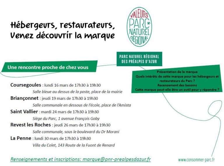 Marque Valeurs Parc naturel Régional à La Penne
