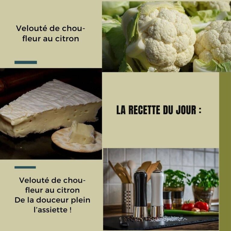 Velouté de chou-fleur au citron