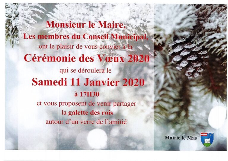 Voeux 2020
