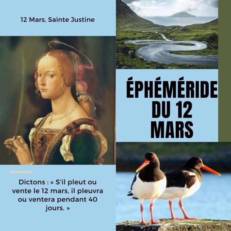 12 Mars, Sainte Justine