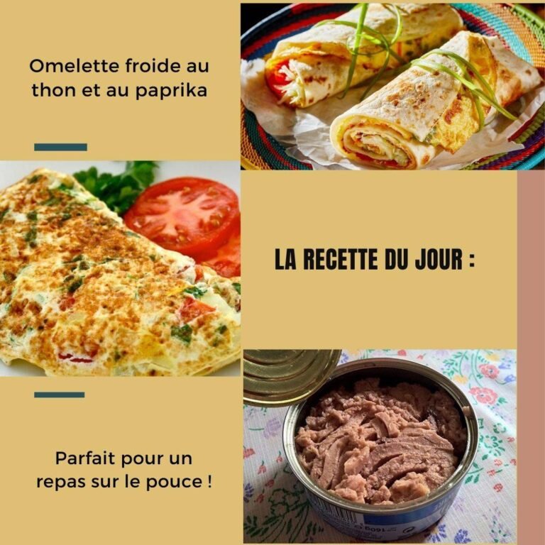 Omelette froide au thon et au paprika