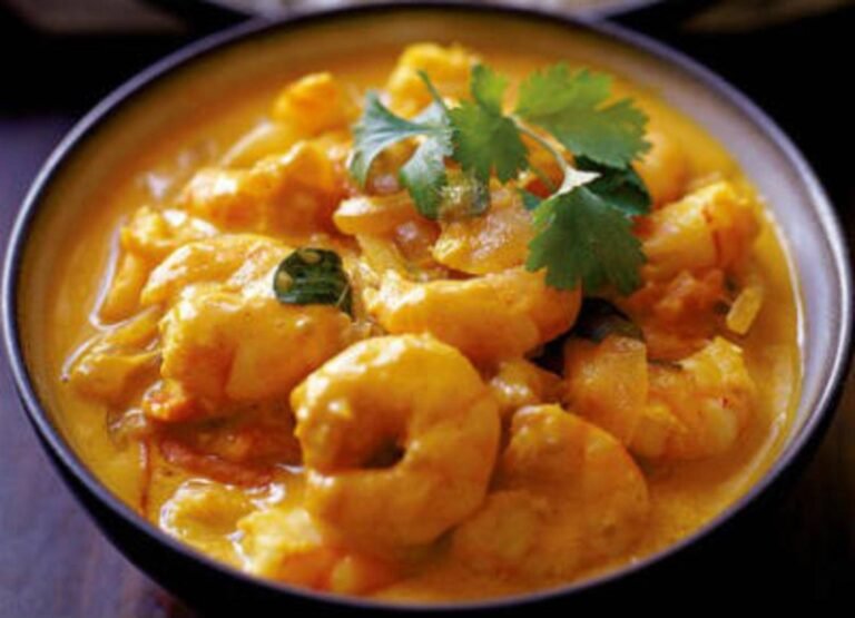 Crevettes au curry