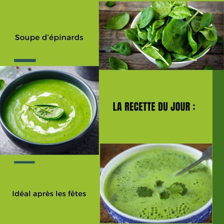 Soupe d’épinards