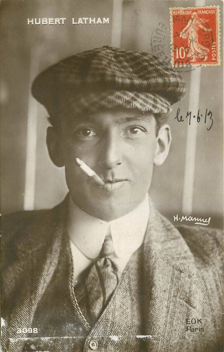 7 janvier 1910, Hubert Latham est le premier pilote d&rsquo;avion à dépasser les 1 000 mètres d&rsquo;altitude.