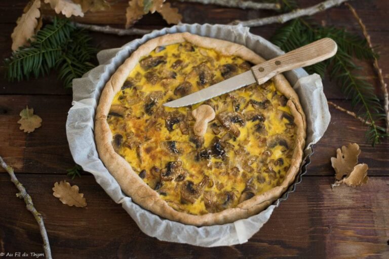 Quiche aux champignons