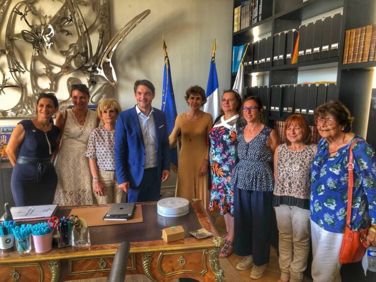 Carine Rouvier, présidente de FCE reçue à Grasse