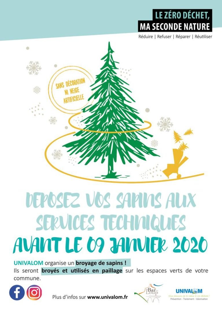 Recyclage des sapins