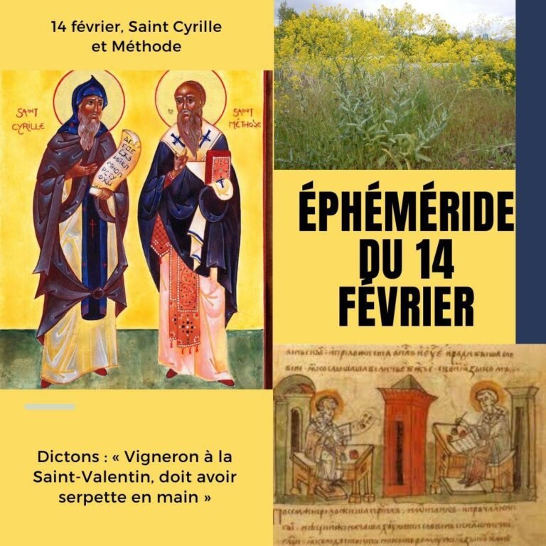 14 février, Saint Cyrille et Méthode