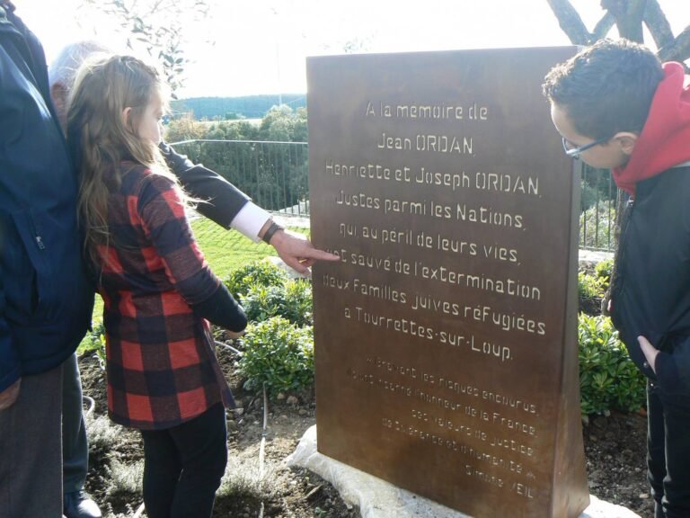Inauguration du Jardin des Justes