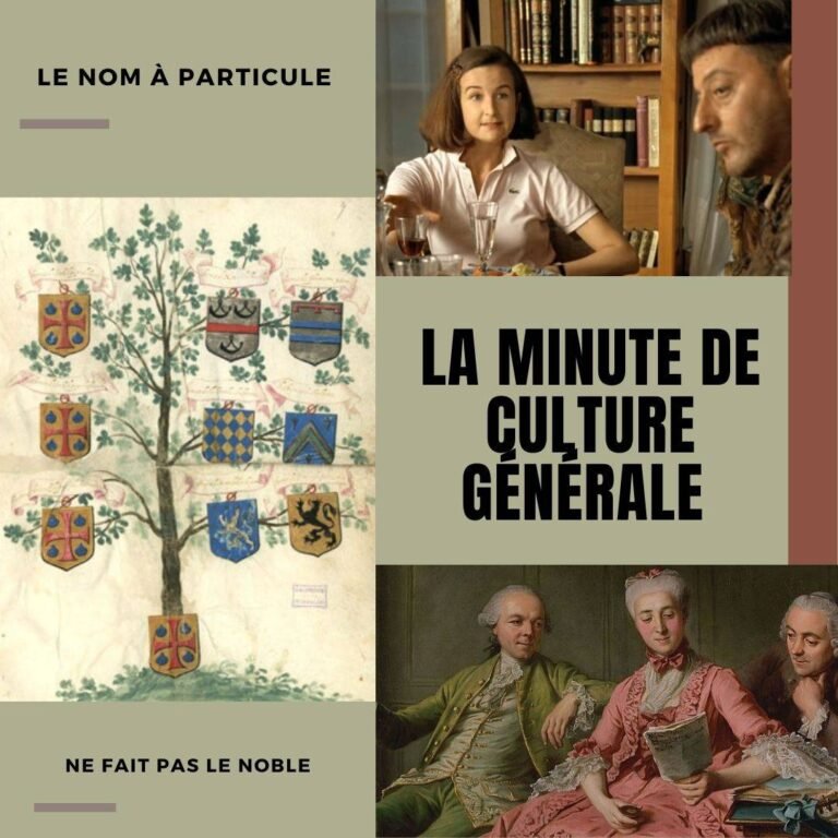 Le nom à particule ne fait pas le noble