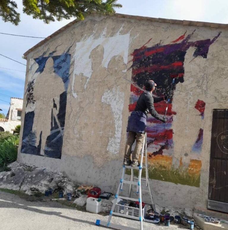 Fresque en hommage à tous nos soldats