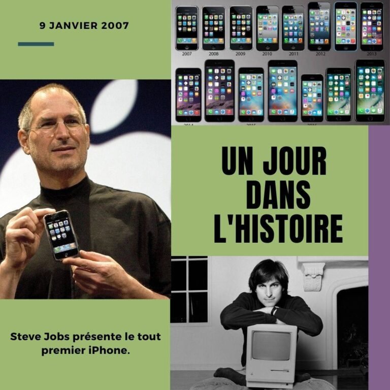 9 janvier 2007 : Steve Jobs présente le tout premier iPhone.