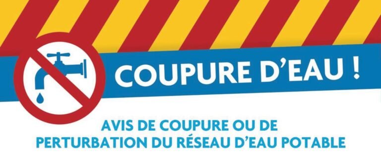 AVIS DE COUPURE D&rsquo;EAU 