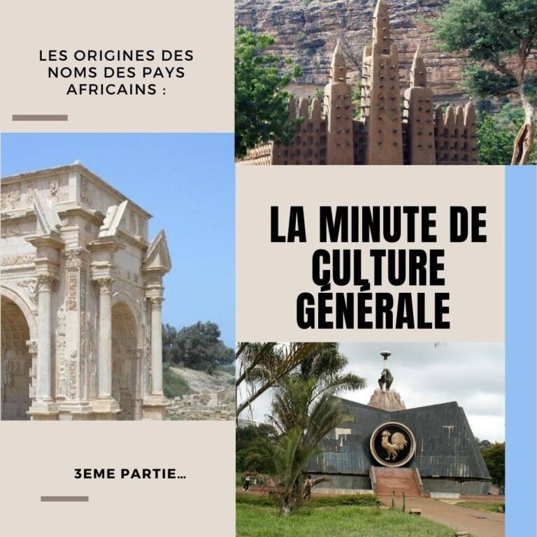Les origines des noms des pays africains :