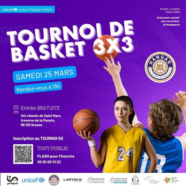 Tournoi de basket à trois contre trois