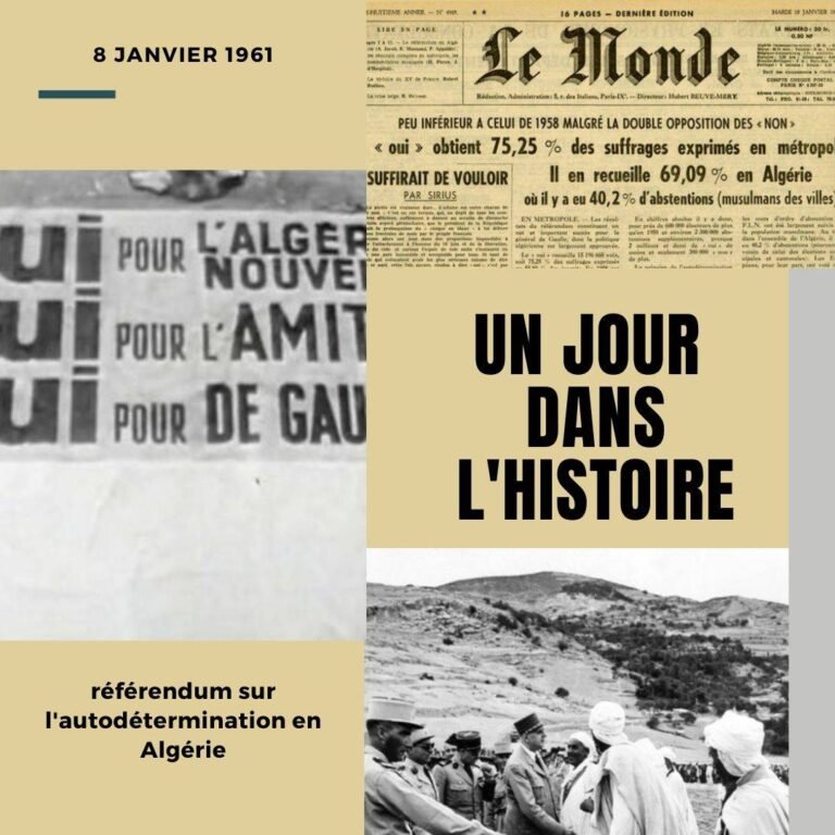 8 janvier 1961, référendum sur l’autodétermination en Algérie