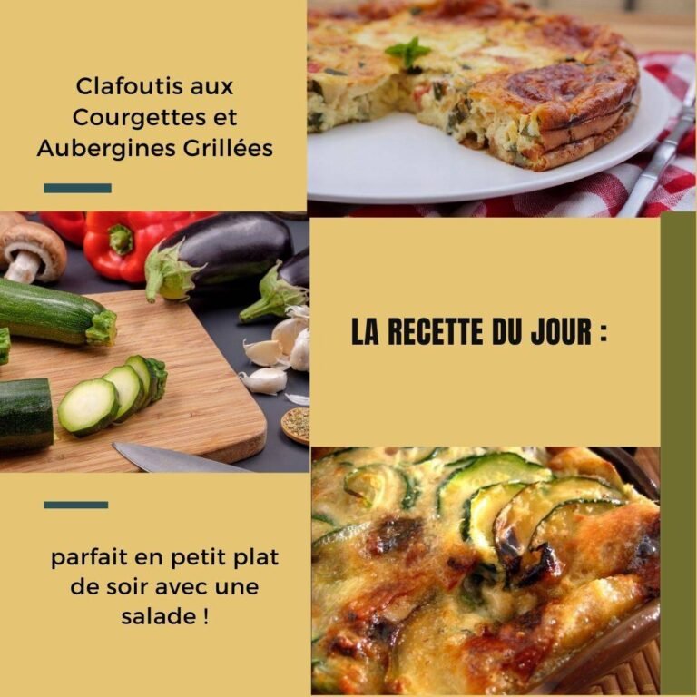 Clafoutis aux Courgettes et Aubergines Grillées