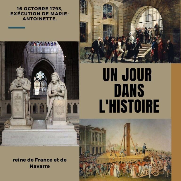 16 octobre 1793, exécution de Marie-Antoinette.