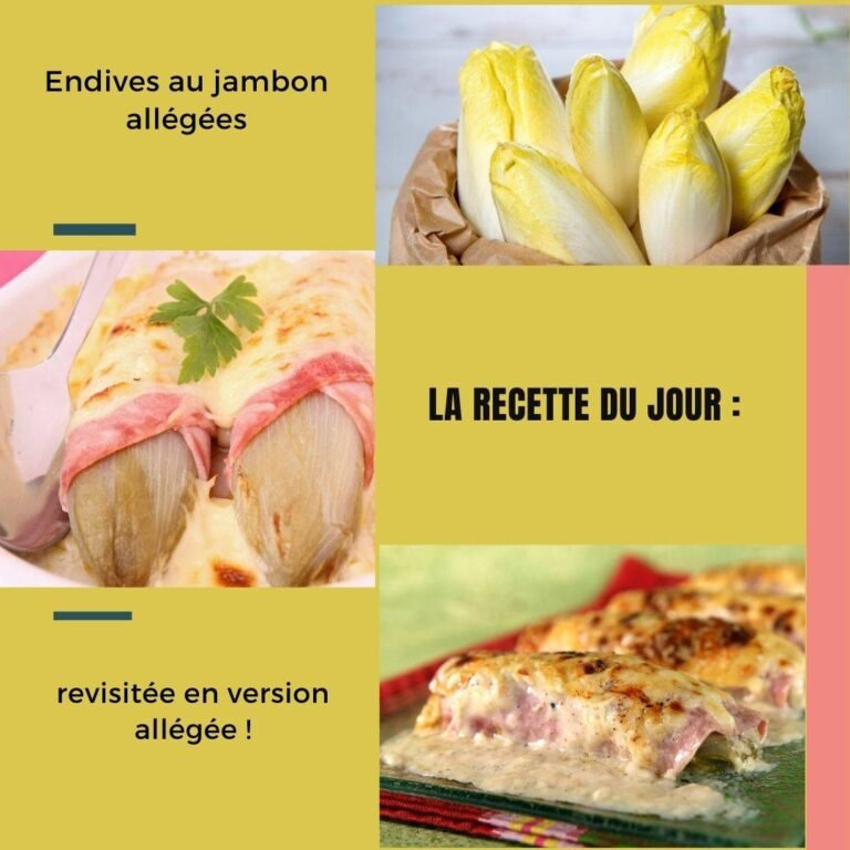 Endives au jambon allégées