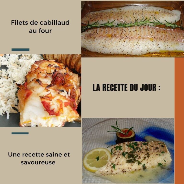 Filets de cabillaud au four