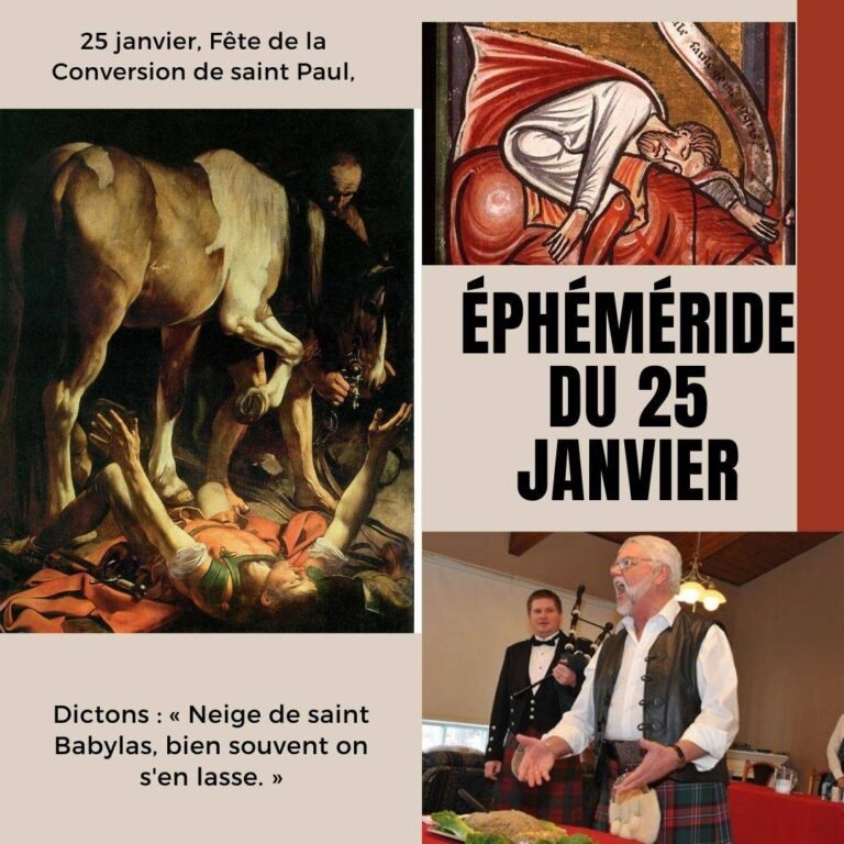 25 janvier, Fête de la Conversion de saint Paul,