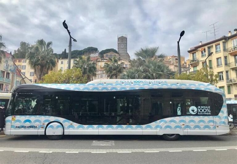 Cannes : le plan « bus propre » passe la seconde avec l’arrivé d’un premier véhicule 100% électrique