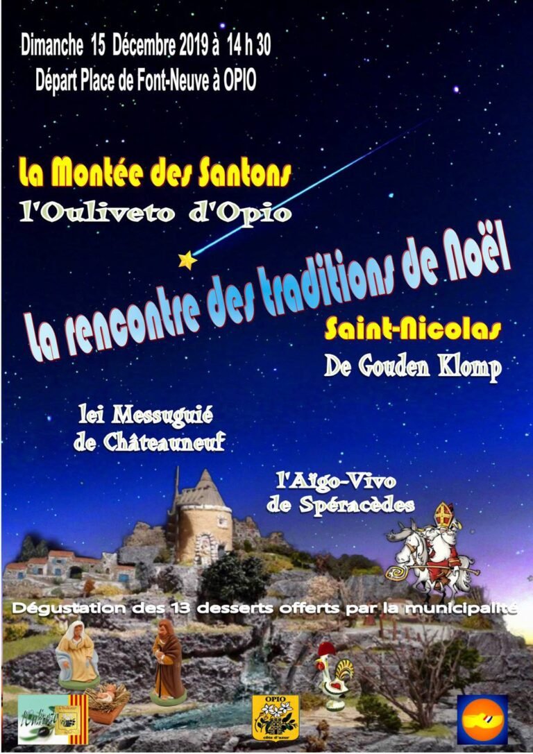 La Montée des Santons au Village d&rsquo;Opio