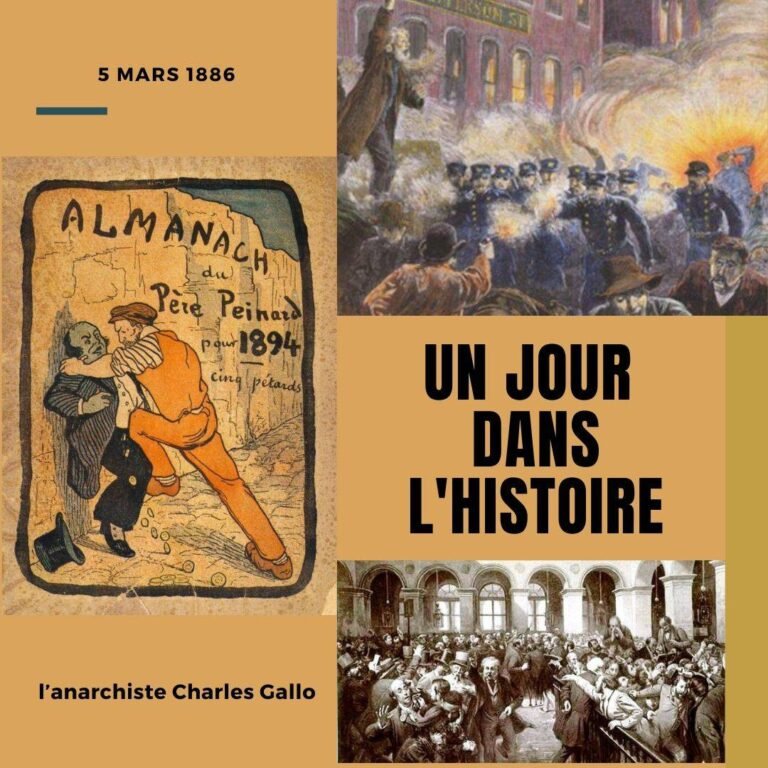 5 mars 1886 : l’anarchiste Charles Gallo
