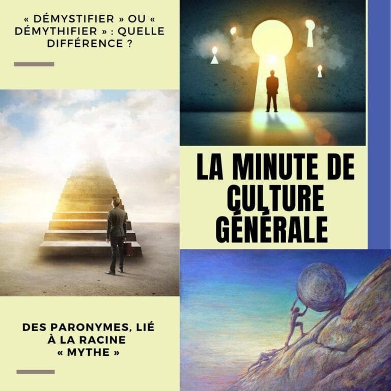 « Démystifier » ou « démythifier » : quelle différence ?