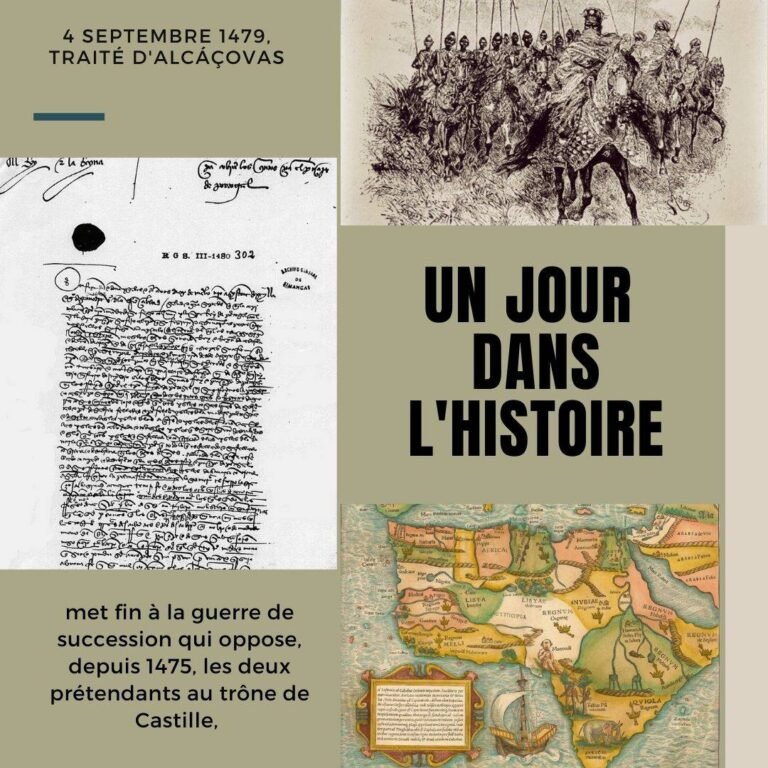 4 septembre 1479, traité d&rsquo;Alcáçovas