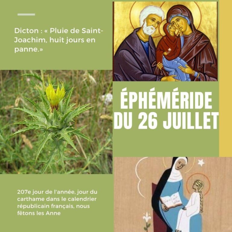 26 juillet, Sainte Anne & Joachim