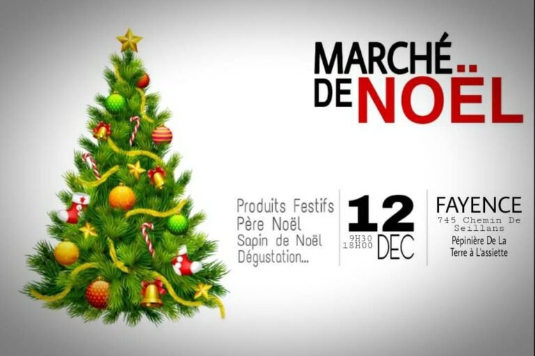 Marché de Noël à la pépinière De La Terre À L&rsquo;assiette