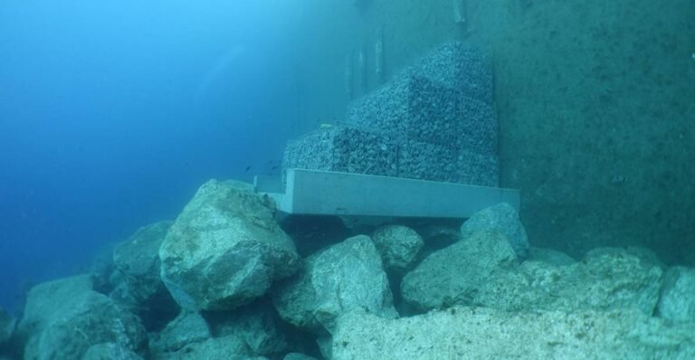 Lancement de la pose des gabions
