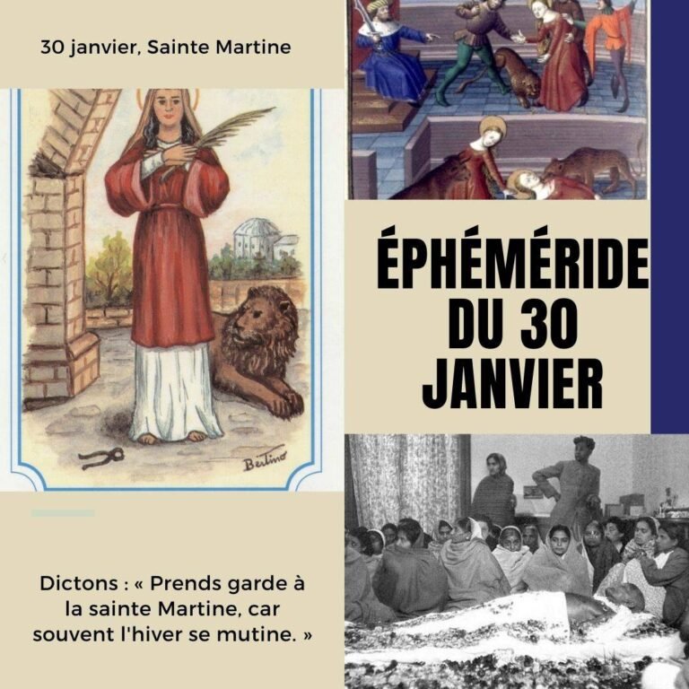 30 janvier, Sainte Martine