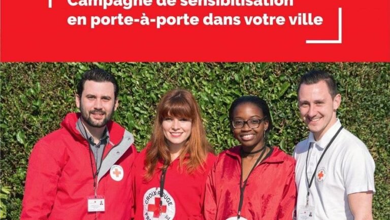 Campagne de porte à porte de la Croix rouge