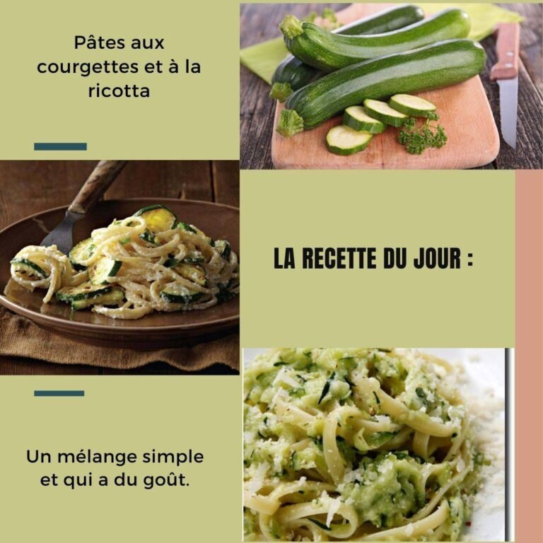 Pâtes aux courgettes et à la ricotta