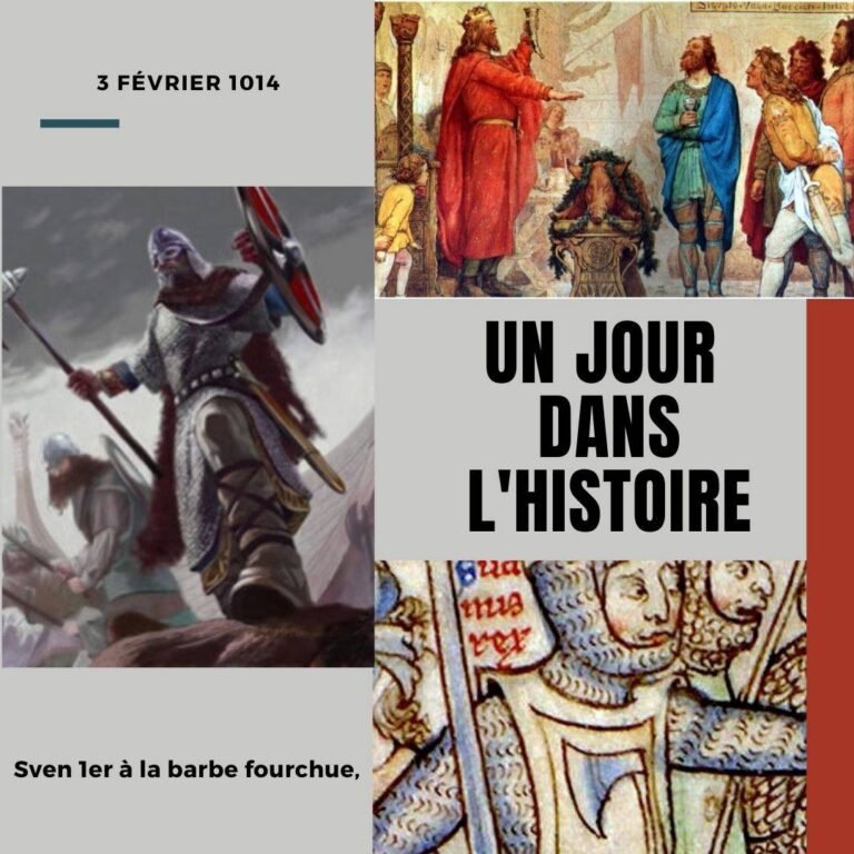 3 février 1014, Sven 1er à la barbe fourchue,