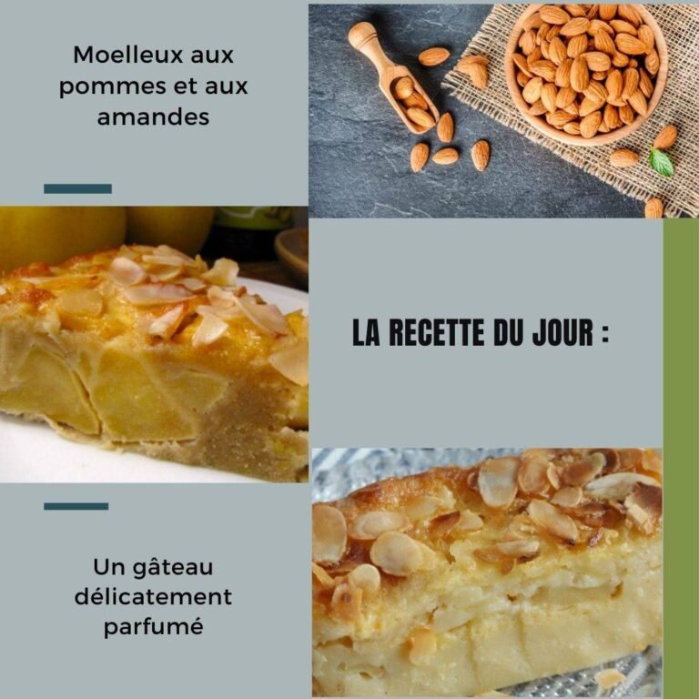 Moelleux aux pommes et aux amandes