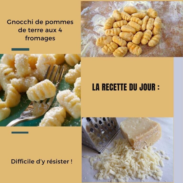 Gnocchi de pommes de terre aux 4 fromages