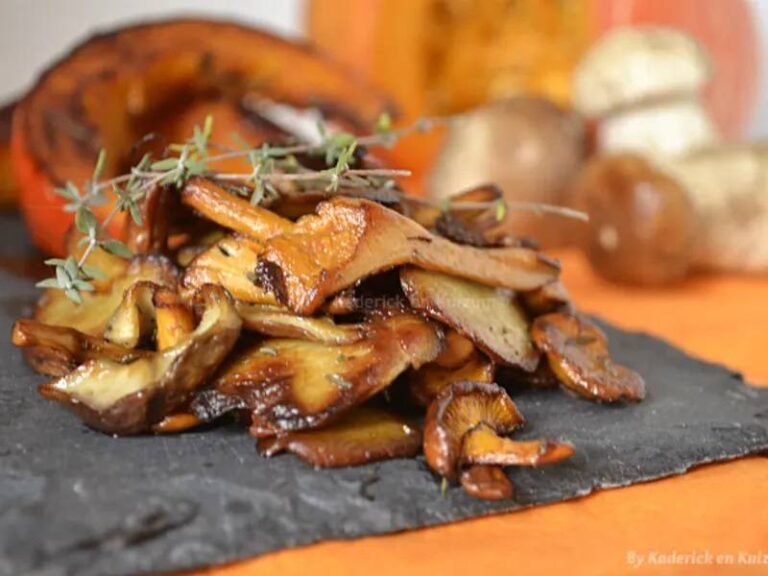 Poêlée aux pommes et champignons de nos forêts