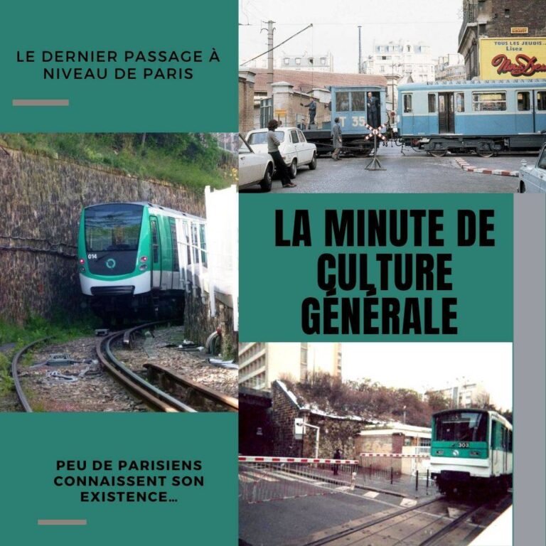 Le dernier passage à niveau de paris