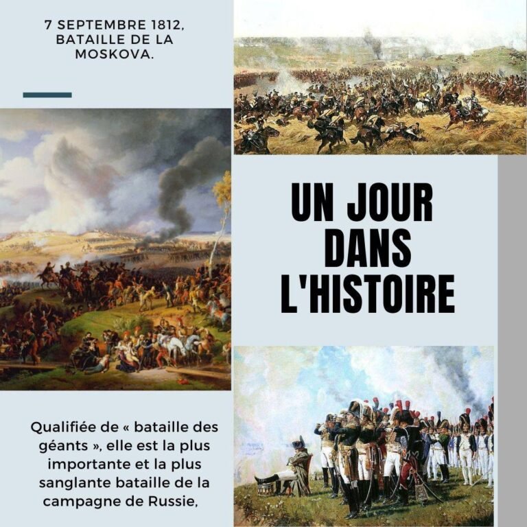 7 septembre 1812, bataille de la Moskova.
