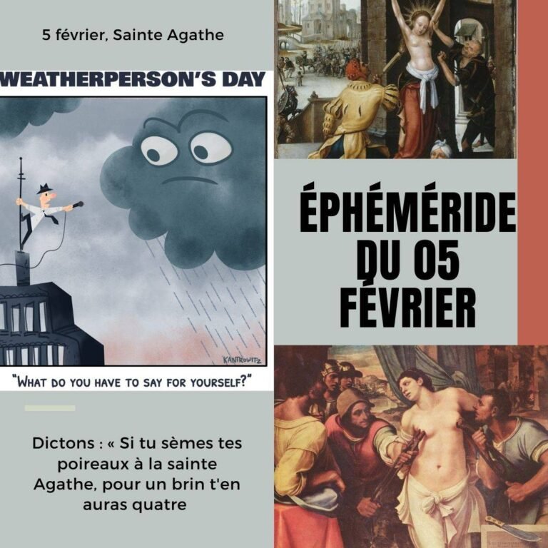 5 février, Sainte Agathe