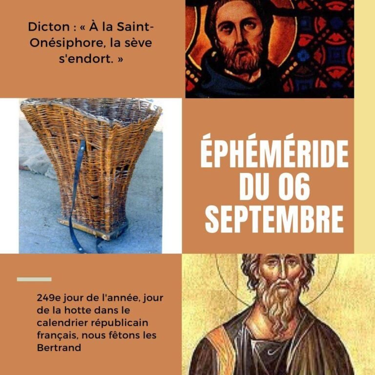 6 septembre, Saint Bertrand